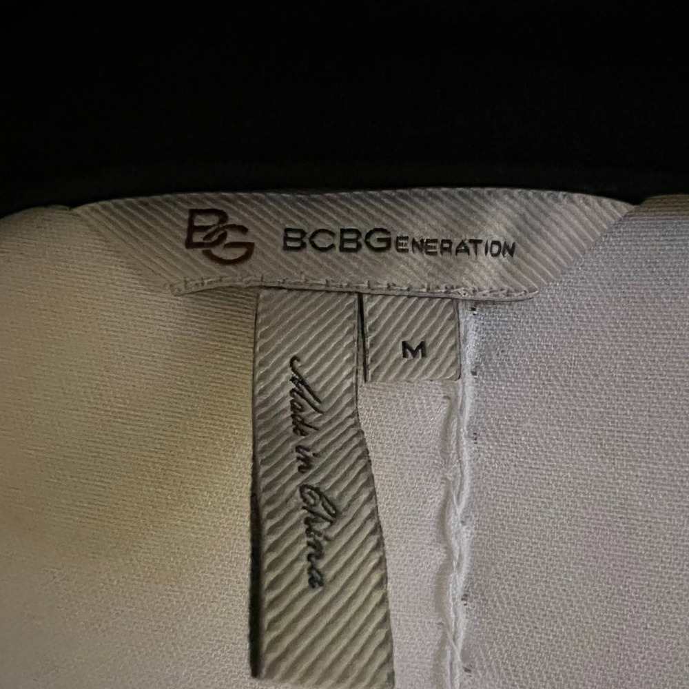 BCBGeneration Black Ruched Dress Size Medium - Picture 14 of 16